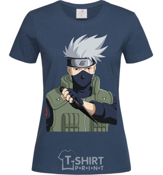 Women's T-shirt Kakashi navy-blue фото