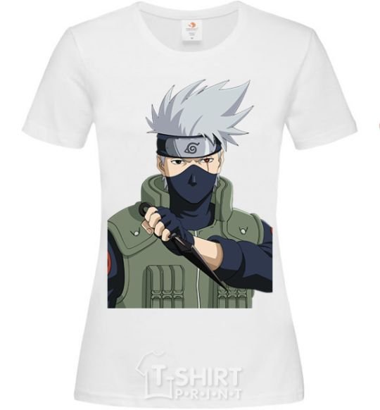 Women's T-shirt Kakashi White фото