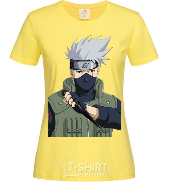 Женская футболка Kakashi Лимонный фото