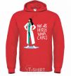 Men`s hoodie Not all heros wear capes bright-red фото