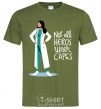 Men's T-Shirt Not all heros wear capes millennial-khaki фото