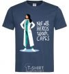 Men's T-Shirt Not all heros wear capes navy-blue фото