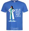 Men's T-Shirt Not all heros wear capes royal-blue фото