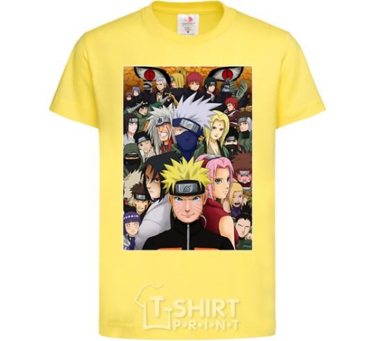 Kids T-shirt Anime Naruto characters cornsilk фото