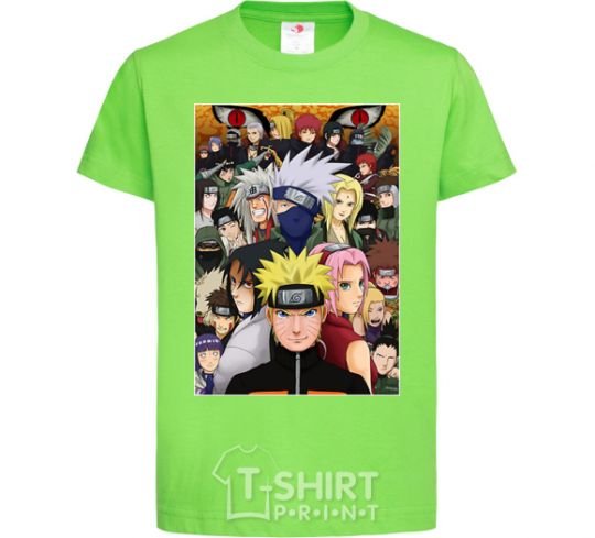 Kids T-shirt Anime Naruto characters orchid-green фото