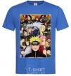 Men's T-Shirt Anime Naruto characters royal-blue фото