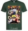 Men's T-Shirt Anime Naruto characters bottle-green фото