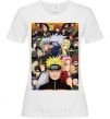 Women's T-shirt Anime Naruto characters White фото