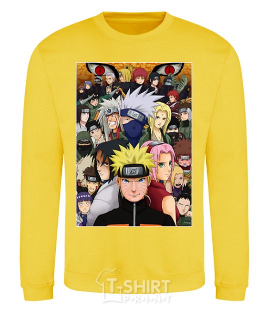 Sweatshirt Anime Naruto characters yellow фото