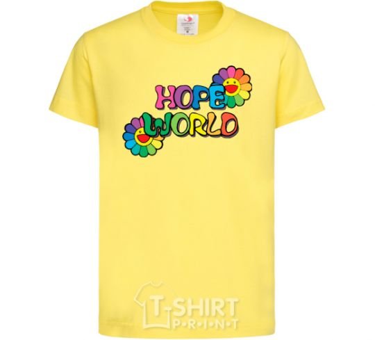 Детская футболка Hope world Лимонный фото