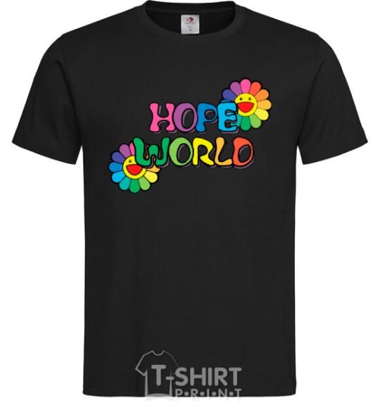 Men's T-Shirt Hope world black фото