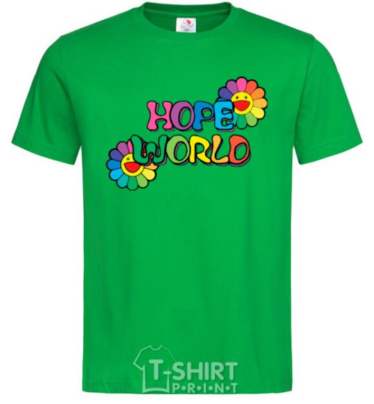 Men's T-Shirt Hope world kelly-green фото