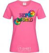 Женская футболка Hope world Ярко-розовый фото