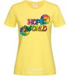 Женская футболка Hope world Лимонный фото