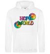 Men`s hoodie Hope world White фото