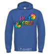 Men`s hoodie Hope world royal фото