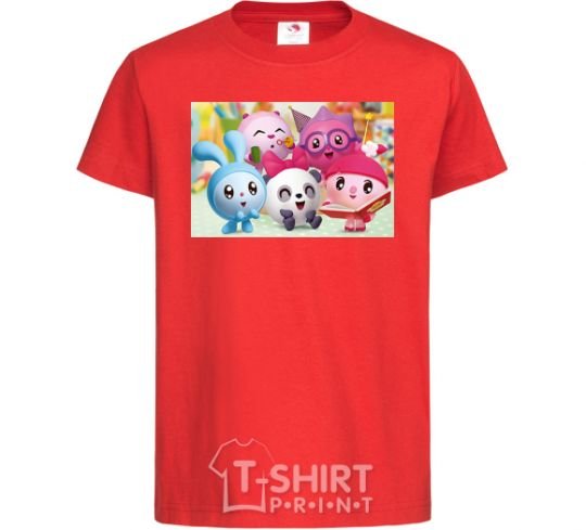 Kids T-shirt Babysharks red фото