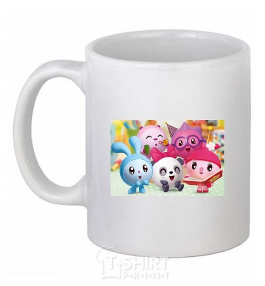 Ceramic mug Babysharks White фото