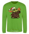 Sweatshirt Yoda baby and tangerine orchid-green фото