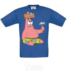 Kids T-shirt Patrick and the nails royal-blue фото
