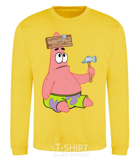 Sweatshirt Patrick and the nails yellow фото