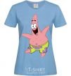 Women's T-shirt Patrick dances sky-blue фото