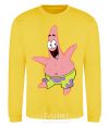 Sweatshirt Patrick dances yellow фото