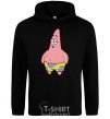 Men`s hoodie Patrick salivating black фото