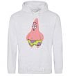 Men`s hoodie Patrick salivating sport-grey фото