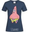 Women's T-shirt Patrick salivating navy-blue фото