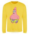 Sweatshirt Patrick salivating yellow фото