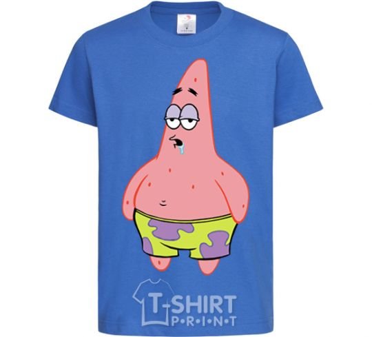 Kids T-shirt Patrick salivating royal-blue фото