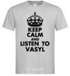Мужская футболка Listen to Vasyl Серый фото