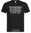 Men's T-Shirt I write code black фото