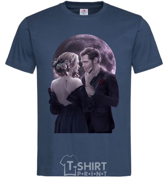 Men's T-Shirt The Vampire Diaries navy-blue фото