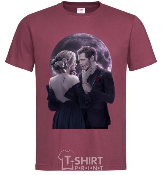 Men's T-Shirt The Vampire Diaries burgundy фото