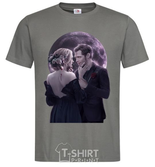 Men's T-Shirt The Vampire Diaries dark-grey фото