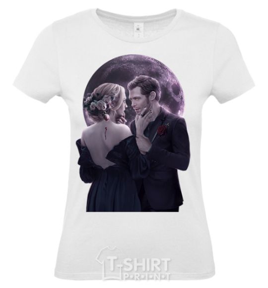 Women's T-shirt The Vampire Diaries White фото