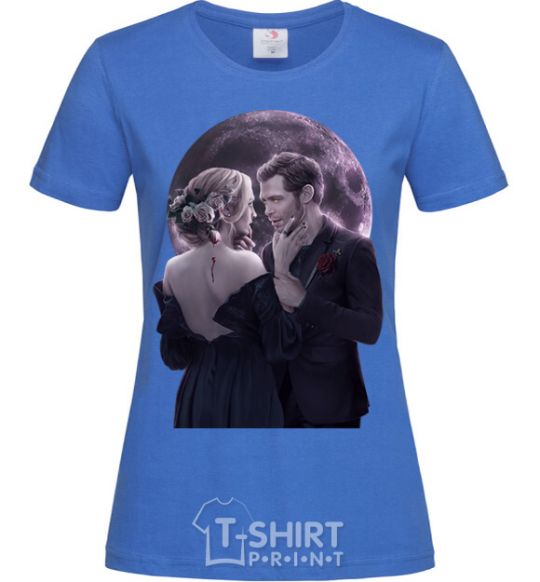 Women's T-shirt The Vampire Diaries royal-blue фото