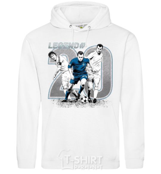 Men`s hoodie Legend 20 White фото