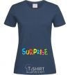 Женская футболка Surprise Темно-синий фото