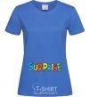 Женская футболка Surprise Ярко-синий фото
