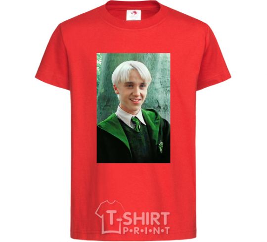 Kids T-shirt Malfoy in his robes red фото