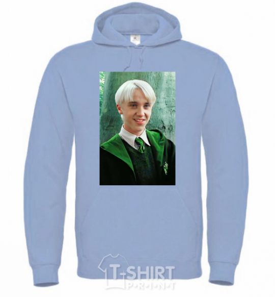 Men`s hoodie Malfoy in his robes sky-blue фото