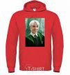 Men`s hoodie Malfoy in his robes bright-red фото