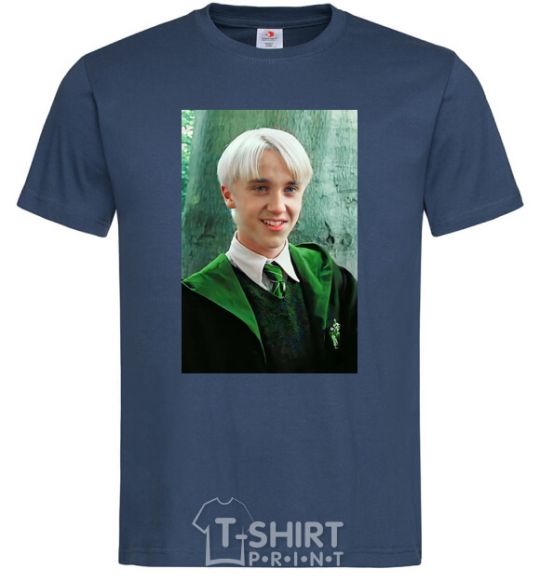 Men's T-Shirt Malfoy in his robes navy-blue фото