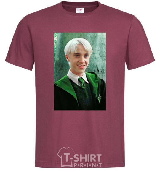 Men's T-Shirt Malfoy in his robes burgundy фото