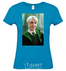 Women's T-shirt Malfoy in his robes sky-blue фото