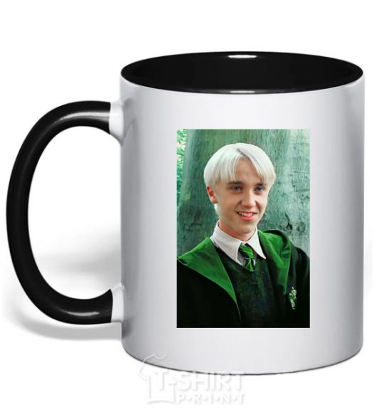 Mug with a colored handle Malfoy in his robes black фото