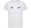 Kids T-shirt Naruto eyes V.1 White фото